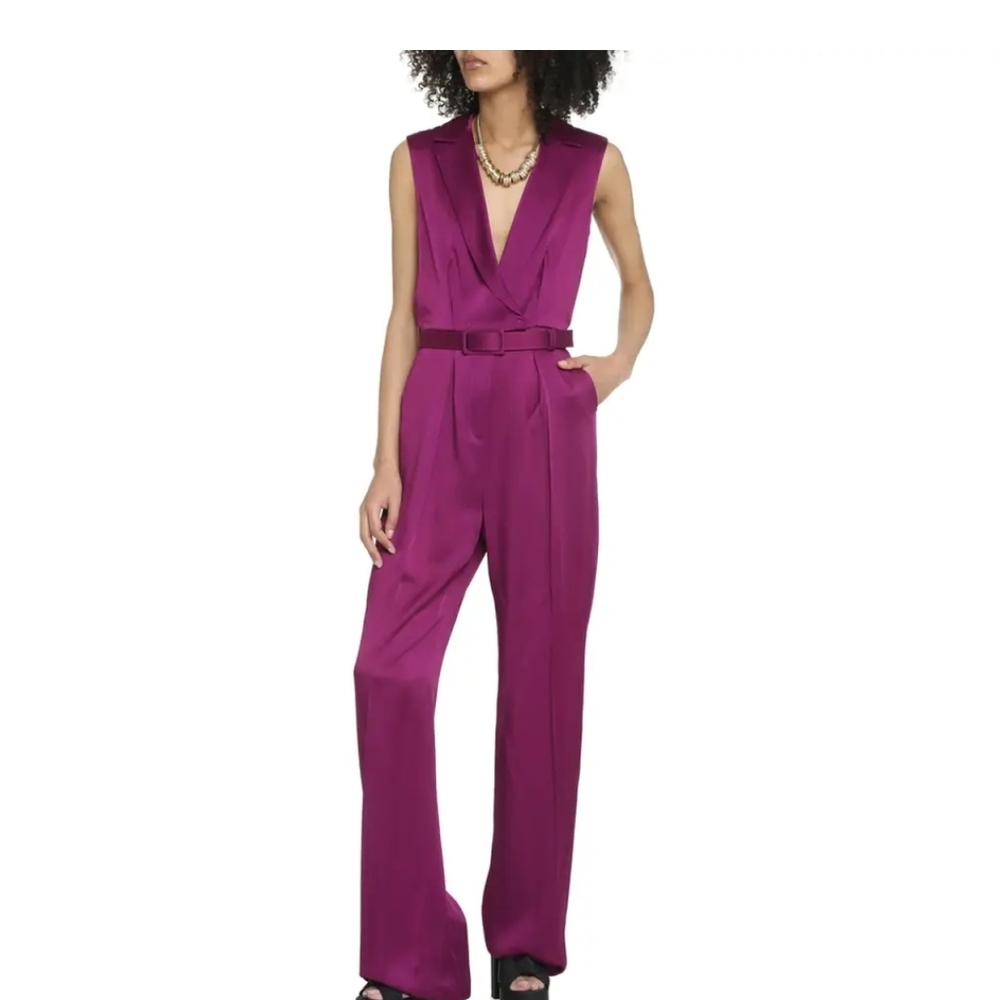 NWT MaxMara Vibrant Magenta Jumpsuit Size 10